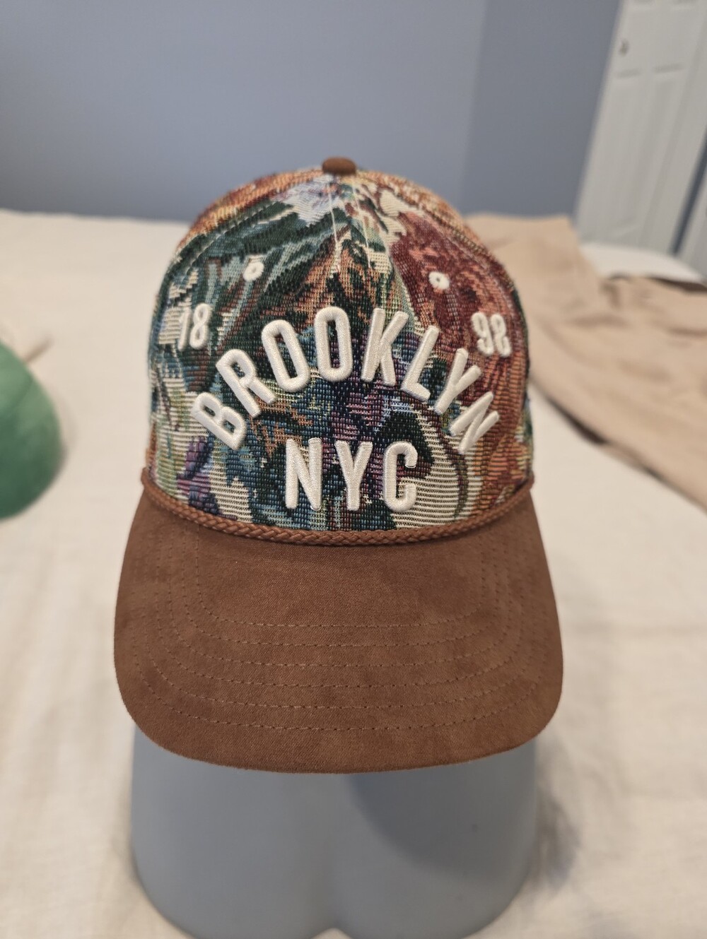 Mad Engine Brooklyn NYC Floral Tapestry Snapback Hat